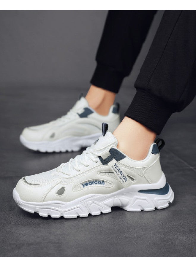 یاركون أحذية رجالية شبكية بنعل سميك، أحذية أبي العتيقة، أحذية رياضية عادية للرجال، أحذية جري متعددة الاستخدامات خفيفة الوزن - Image 1