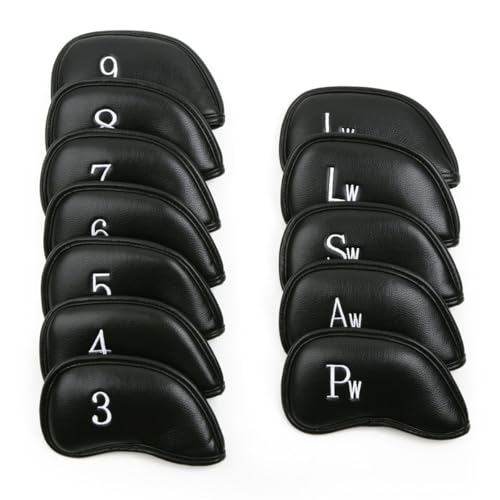 Intech 12-Piece Thick Synthetic Leather Golf Iron Head Cover Set Fit All Brands (TaylorMade, Callaway, Ping, Titleist, Cobra and more) - Image 4