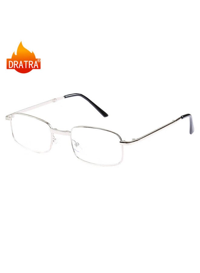 Dratra Hd Reading Gl Foldable Full Frame Ultra-light Classic Square Uni Elderly Prescription Compatible - Image 2