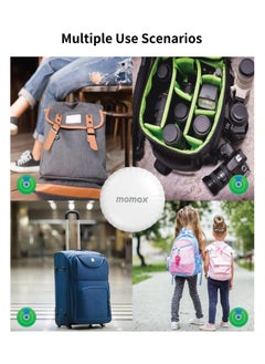 Momax Momax PinTag Apple Find My Tracker – White,compact Bluetooth tracker,help  locate your personal belongings using Apple's Find My network,Long Battery Life  - Image 2