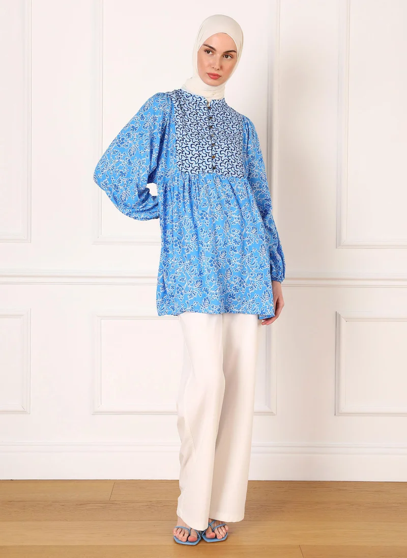 Refka by modanisa Blue - Tunic - Refka