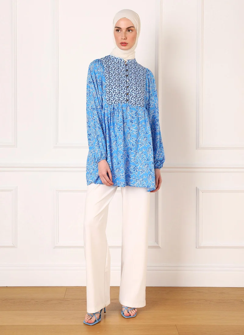Refka by modanisa Blue - Tunic - Refka