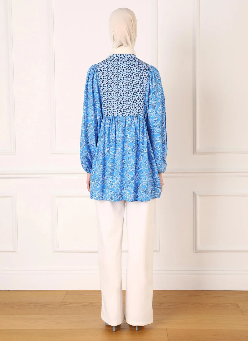Refka by modanisa Blue - Tunic - Refka