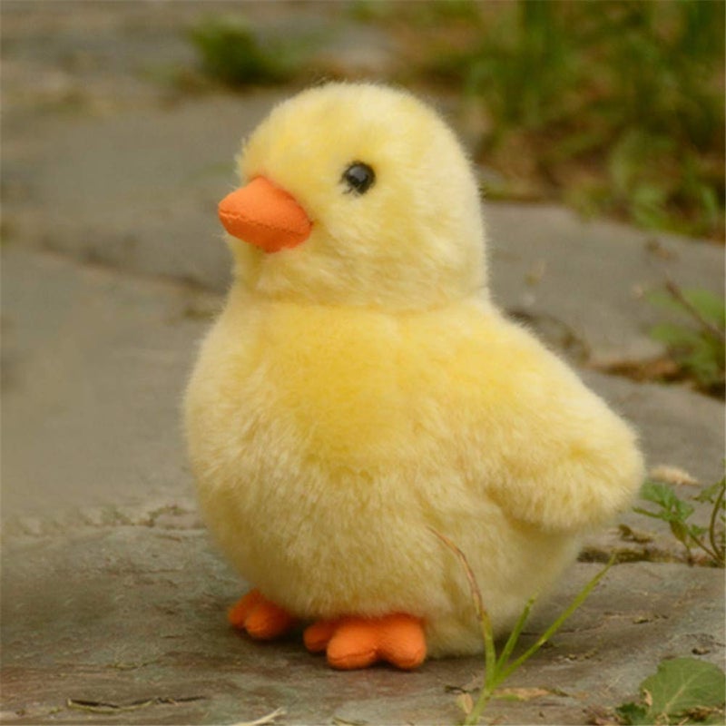 TAMMYFLYFLY Yellow Chick Stuffed Animal Chicken White 5 inches, 12cm, Plush Toy, Duck Soft Toy (Yellow Chick) - Image 1