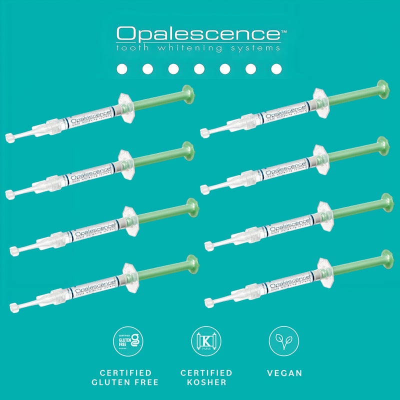 Opalescence 15% - Gel Syringes Teeth Whitening Refill Kit - Low Sensivity (8 Syringes) - Carbamide Peroxide - Cool Mint- Made in The USA by Ultradent - Tooth Whitening 5195-4 - Image 5