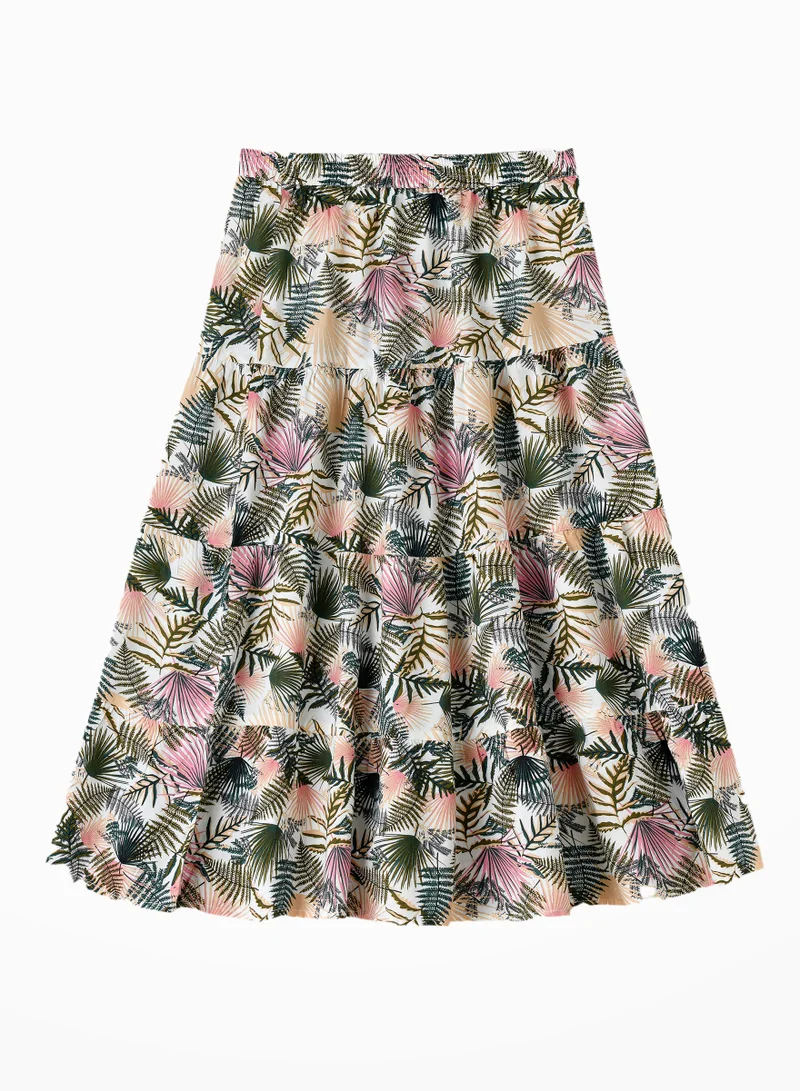جيلين Twirling Fun & Summer Vibes: Girls' Flowy Woven Skirt | Breezy Style & Endless Versatility