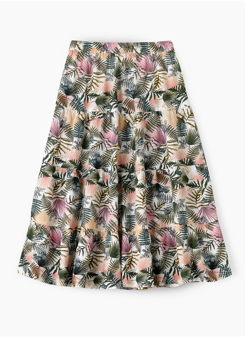Jelliene Twirling Fun & Summer Vibes: Girls' Flowy Woven Skirt | Breezy Style & Endless Versatility  - Image 2