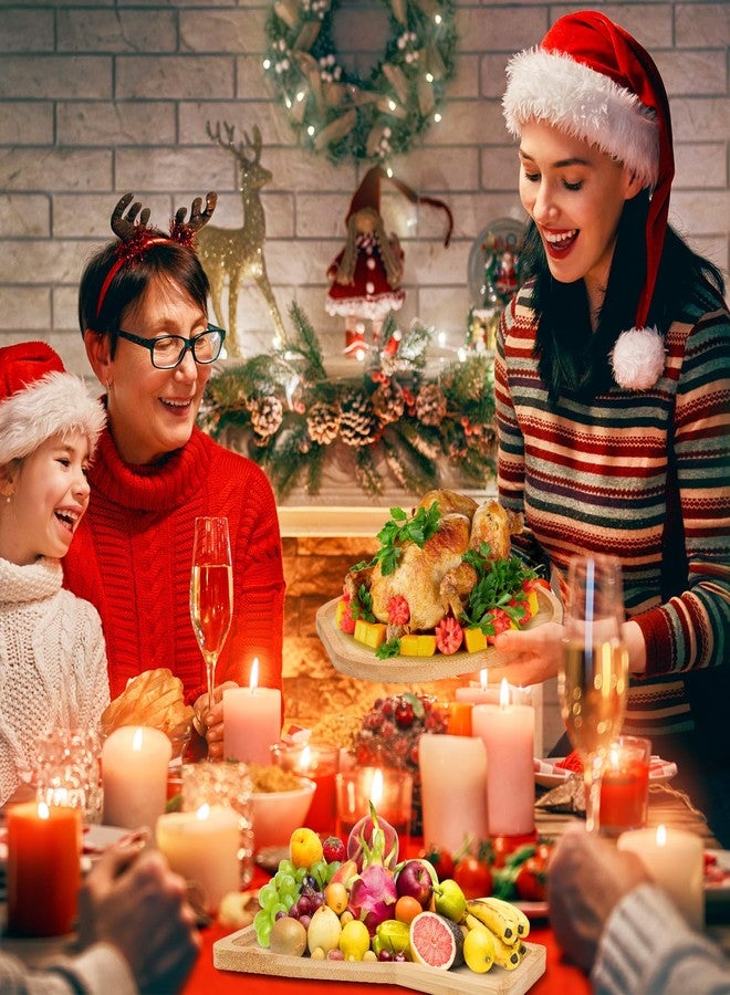 YLOLUL Christmas Joy Charcuterie Board - Bamboo Wood Serving Tray for Cheese, Candy, Cookies - Plates for Home Party - Image 5