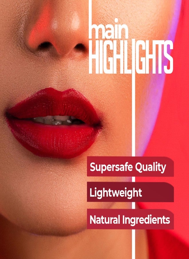 JUICE Color Max-The Max Performing Power Lipstick With Goodness Of Bio Retinol, Transfer-Proof Long Lasting Cherry Muse - M07 2.3 G Pack Of 1 - Image 2