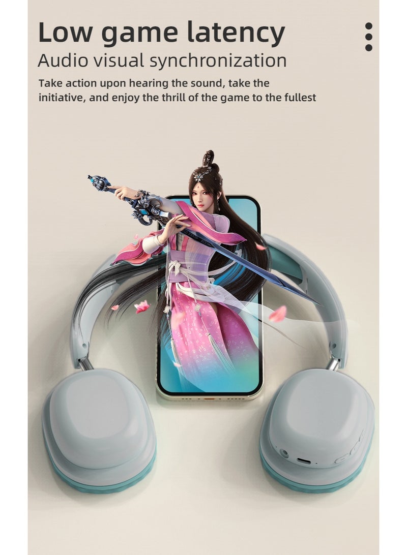 روك بو سماعات بلوتوث فوق الأذن سماعة رأس سلكية لاسلكية قابلة للطي وقابلة للتدوير مع ميكروفون للهاتف الخليوالمحمول 1 بلوتوث 5.3 فولت صوت عالي الدقة مناسب مريح - Image 4