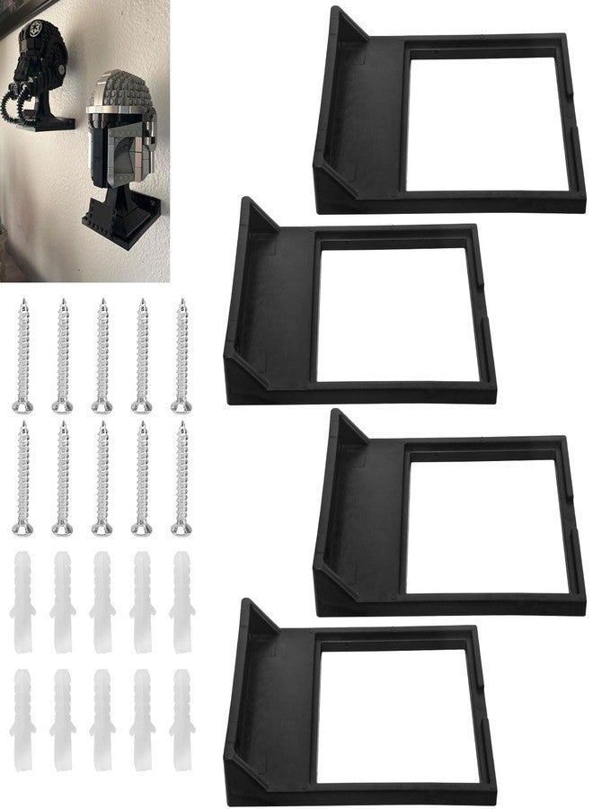 Karbay 4 Pack Wars Helmet Display Shelf for Lego Star Wars Helmet for All Standard Le-go Helmets, Ideal for Mounting on Any Wall - Image 1