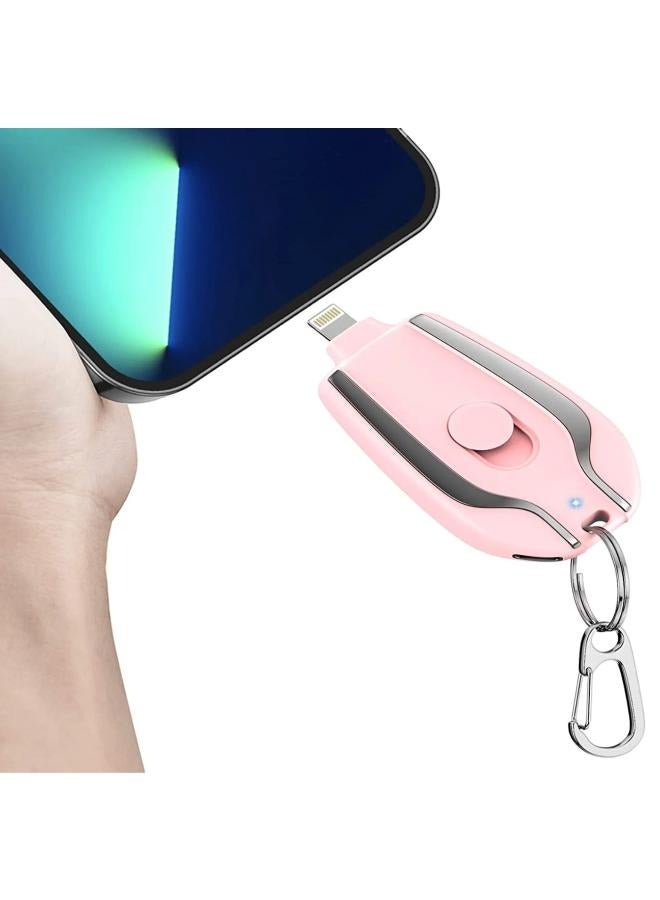 Keychain Portable Charger for iPhone, Ultra-Compact External Fast Charging Power Bank Battery Pack, Key Ring Cell Phone Charger  - Image 1