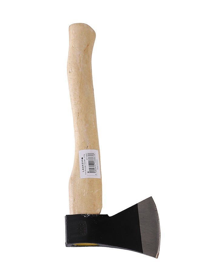 LAWAZIM Axe Wooden Handle - 370g - Clean Cutting with Durable Steel Head and Wooden Handle - for Firewood Adventures Survival Balanced Lopping Camping Backpacking Hiking Outdoor Woodwork and Kindling  - Image 2