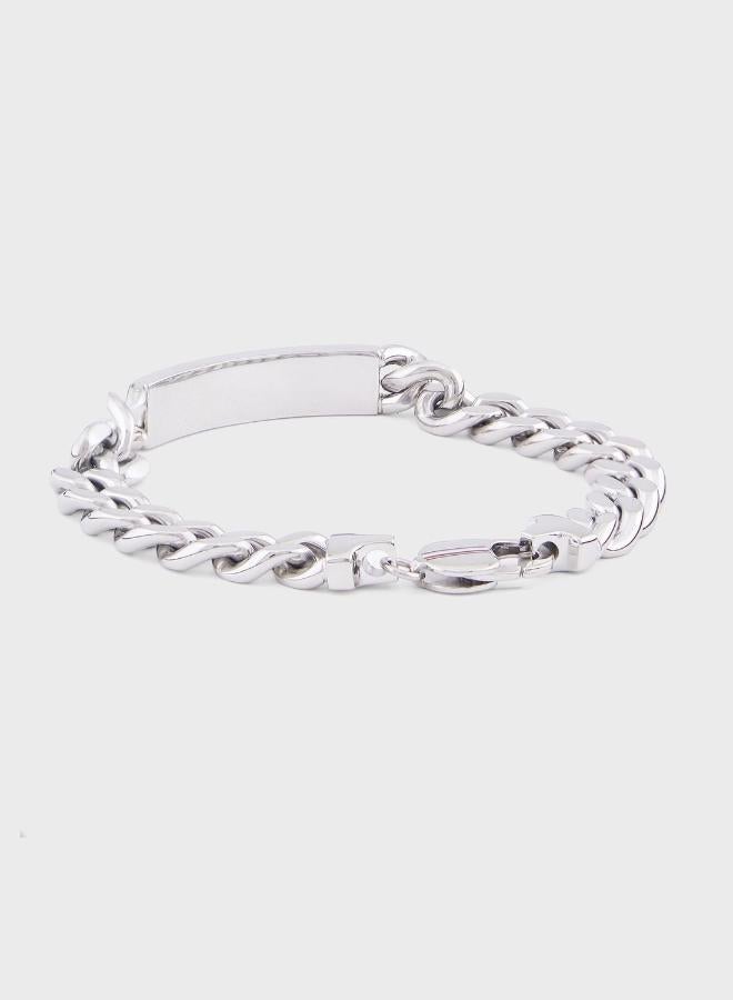 TOMMY HILFIGER Mens Chain Bracelet In Stainless Steel With An Engraved Plaque - 2790579 - Image 3