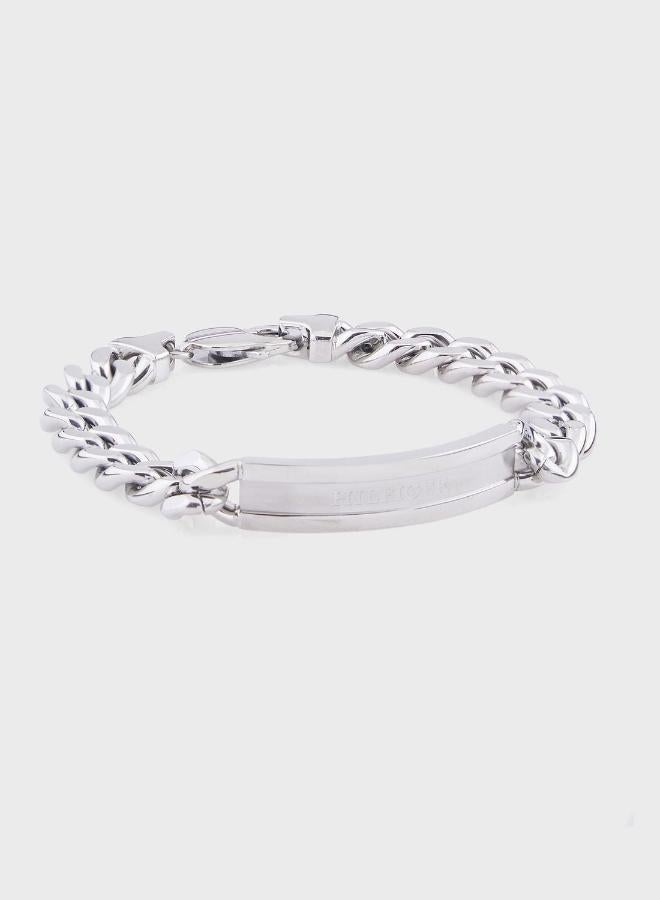 TOMMY HILFIGER Mens Chain Bracelet In Stainless Steel With An Engraved Plaque - 2790579 - Image 1