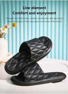 Gerenic Unisex Corrugated Slippers Lightweight Non-slip Quick Dry Casual Beach Shoes Shower Bath Spa Walking Sandals Size 44-45  - Image 2