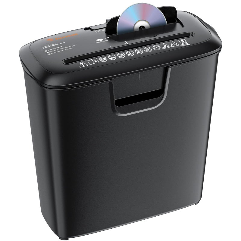 Bonsaii Paper Shredder for Home Use, 8-Sheet StripCut Home Office Shredder, CD/Credit Card Shredder Machine with Overheat Protection, 3.4 Gallons Wastebasket - Image 1