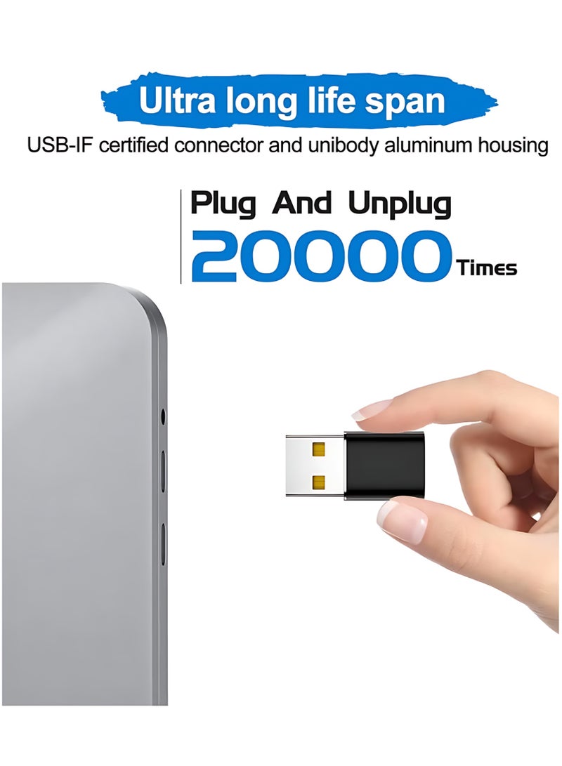 Aethar USB A to Type C Adapter Charger Type C Converter,USBC Female to A Male OTG Type C Converter - Image 5