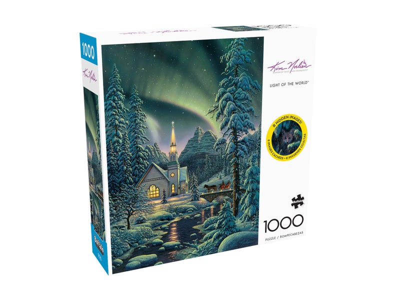 Buffalo Games â€“ Kim Norlien - Light of The World - 1000 Piece Winter Jigsaw Puzzle - Festive, Holiday Puzzles for Adults â€“ Precision-Cut Pieces, Christmas Artwork, Hours of Relaxing Fun - Image 4