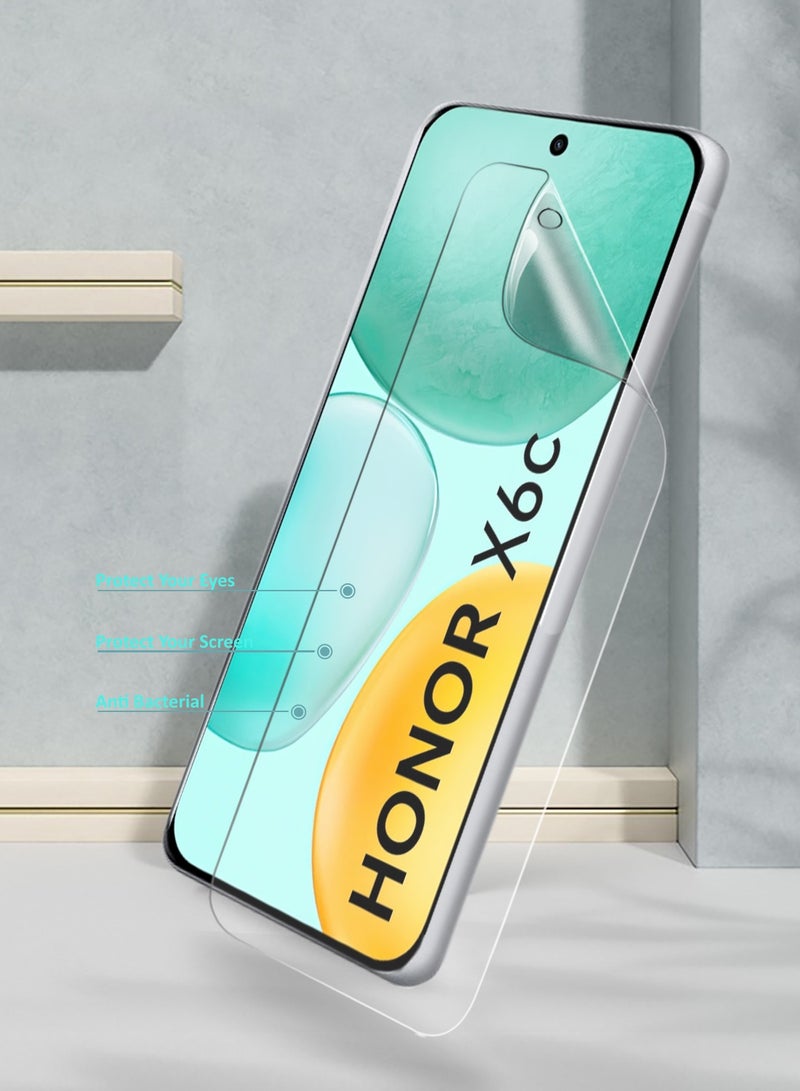 Wtech Honor X6c 4G 2025 Premium Hydrogel Film Thin and Flexible Screen Protector (MSHFMN) - Clear - Image 3