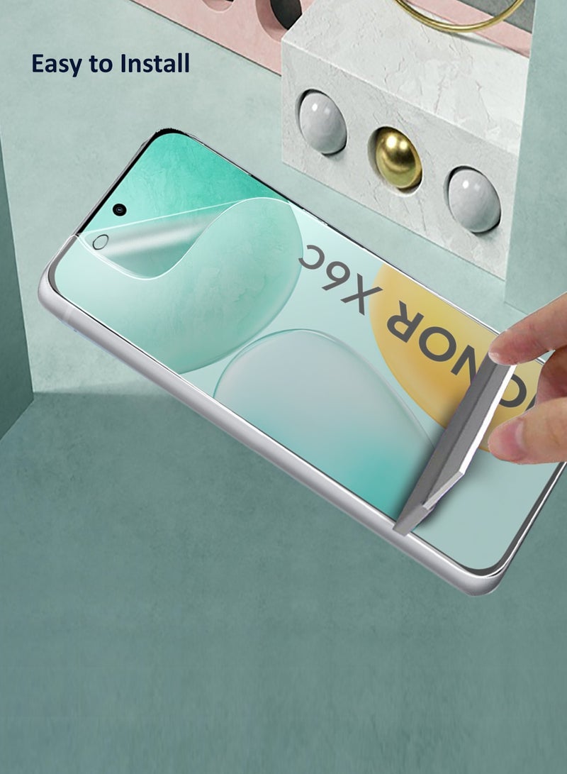 Wtech Honor X6c 4G 2025 Premium Hydrogel Film Thin and Flexible Screen Protector (MSHFMN) - Clear - Image 4