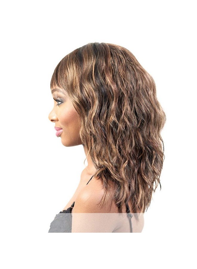 Motown Tress N Tress) Synthetic Full Wig In Off Black  - Image 3