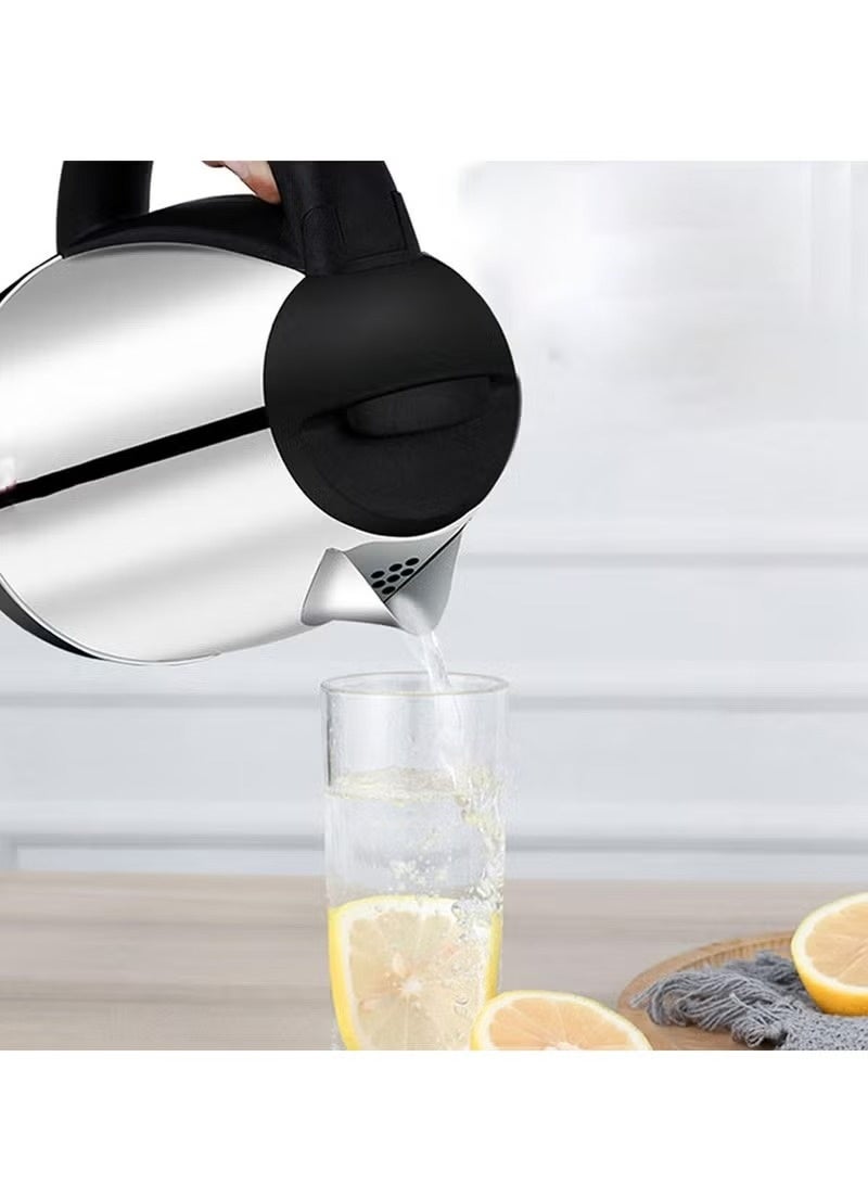 Denx Electric Kettle 1500 Watts 1.8 litres with Auto-Shut Off Stainless Steel Inner Body with Cool-Touch Handle and lid Swivel-Base - Image 3