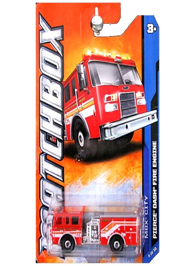 MATCHBOX 2011 MATCHBOX PIERCE DASH FIRE TRUCK 28/120 8 OF 10 IN SERIES MBX CITY