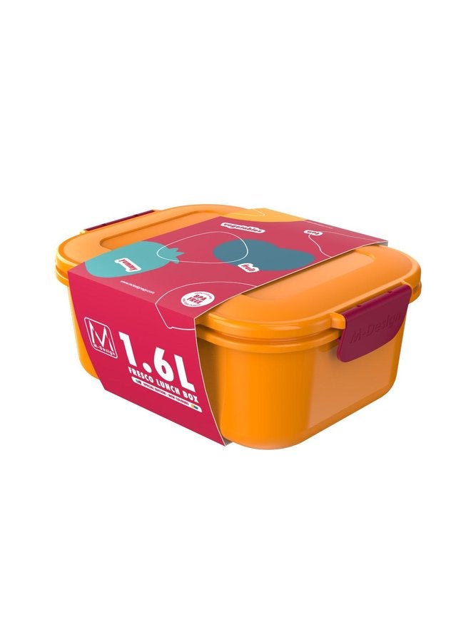 أم-ديزاين حافظة الغداء 1.6 لتر-البرتقالي - Image 1