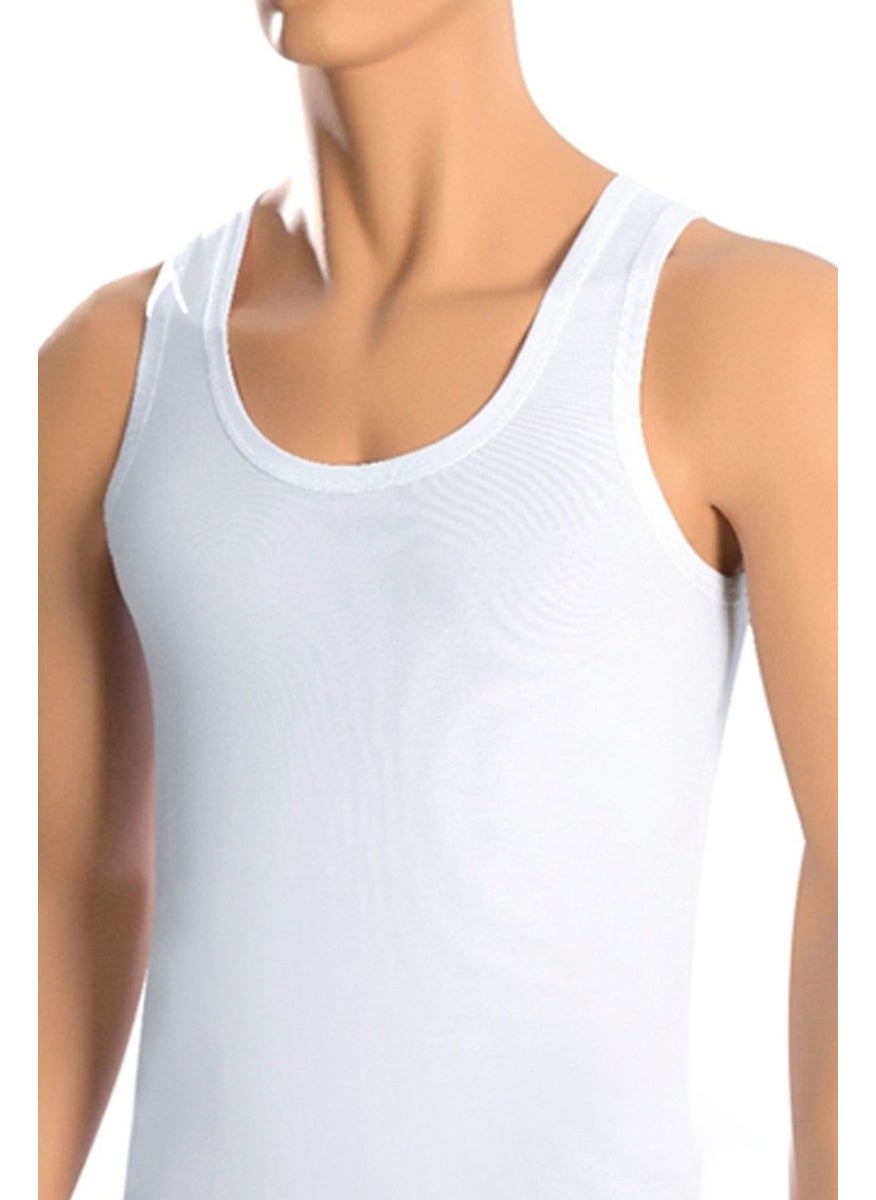 Belifanti Collection - Men's Cotton 6-Piece White Undershirt and 6-Piece Black Boxer 12 Piece Set - Image 1