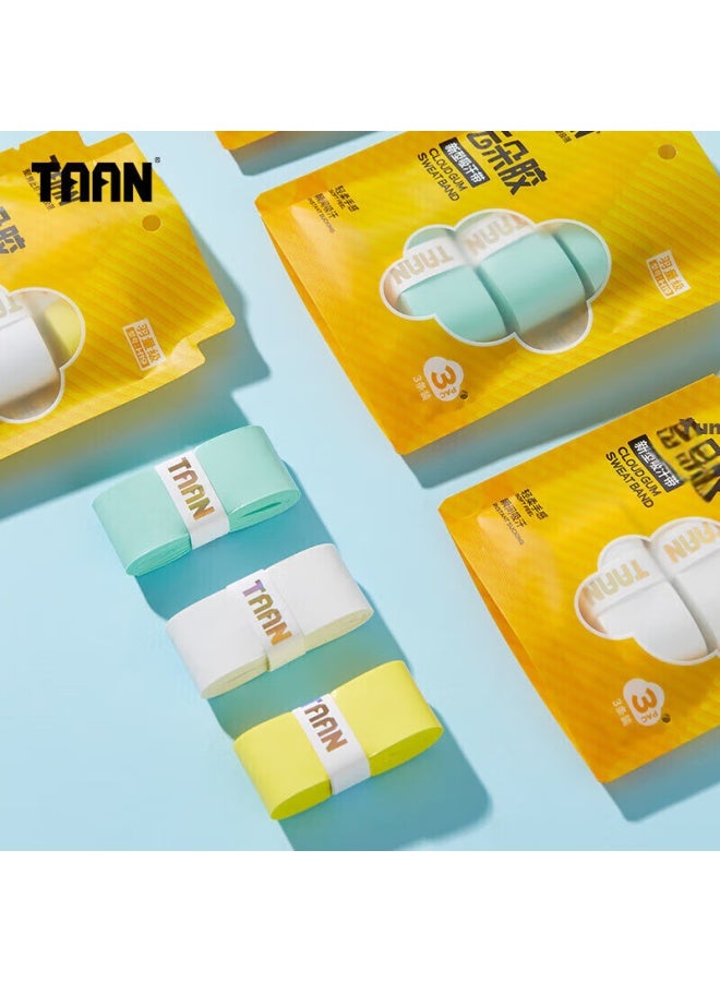Taan Badminton Grip Tape, Flat Micro-adhesive, Sweat-absorbing, Breathable, Cloud-like Grip Tape, H19 Mixed Colors, Three-pack - Image 3