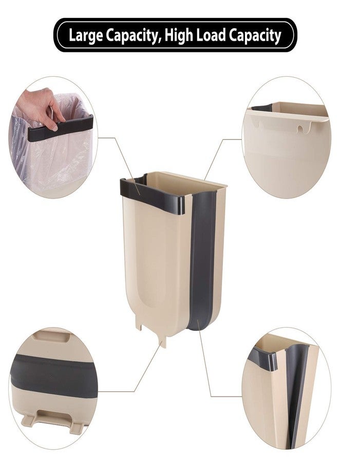 Delzon Cabinet Hanging Dustbin Trash Box, Foldable Garbage can Waste Bins Room Car Box, Kitchen Tools Foldable Waste Bins,Home And Outdoor Garbage can & Hanging Trash Holder Dustbin - Image 5