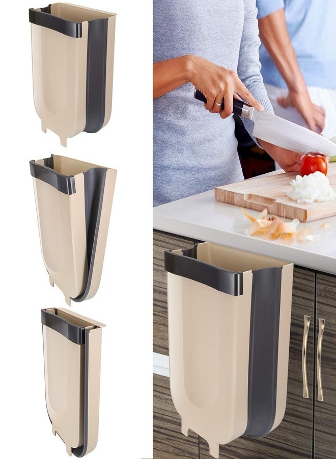 Delzon Cabinet Hanging Dustbin Trash Box, Foldable Garbage can Waste Bins Room Car Box, Kitchen Tools Foldable Waste Bins,Home And Outdoor Garbage can & Hanging Trash Holder Dustbin - Image 1