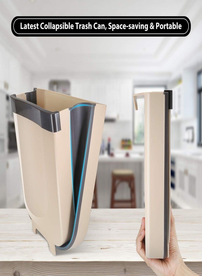 Delzon Cabinet Hanging Dustbin Trash Box, Foldable Garbage can Waste Bins Room Car Box, Kitchen Tools Foldable Waste Bins,Home And Outdoor Garbage can & Hanging Trash Holder Dustbin - Image 2