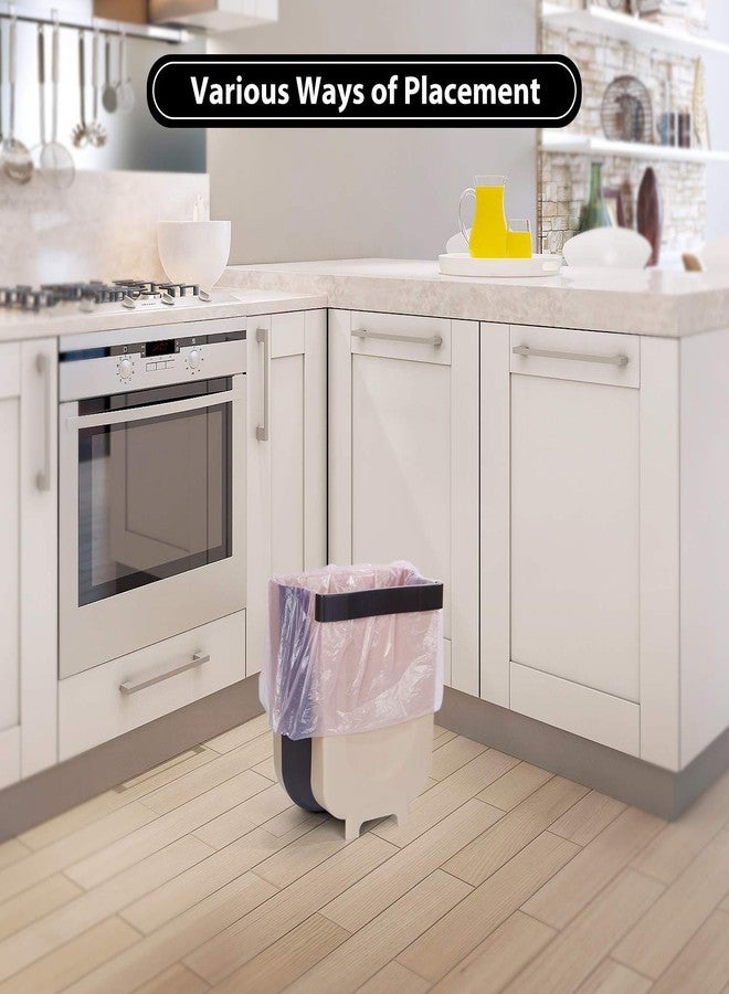 Delzon Cabinet Hanging Dustbin Trash Box, Foldable Garbage can Waste Bins Room Car Box, Kitchen Tools Foldable Waste Bins,Home And Outdoor Garbage can & Hanging Trash Holder Dustbin - Image 3