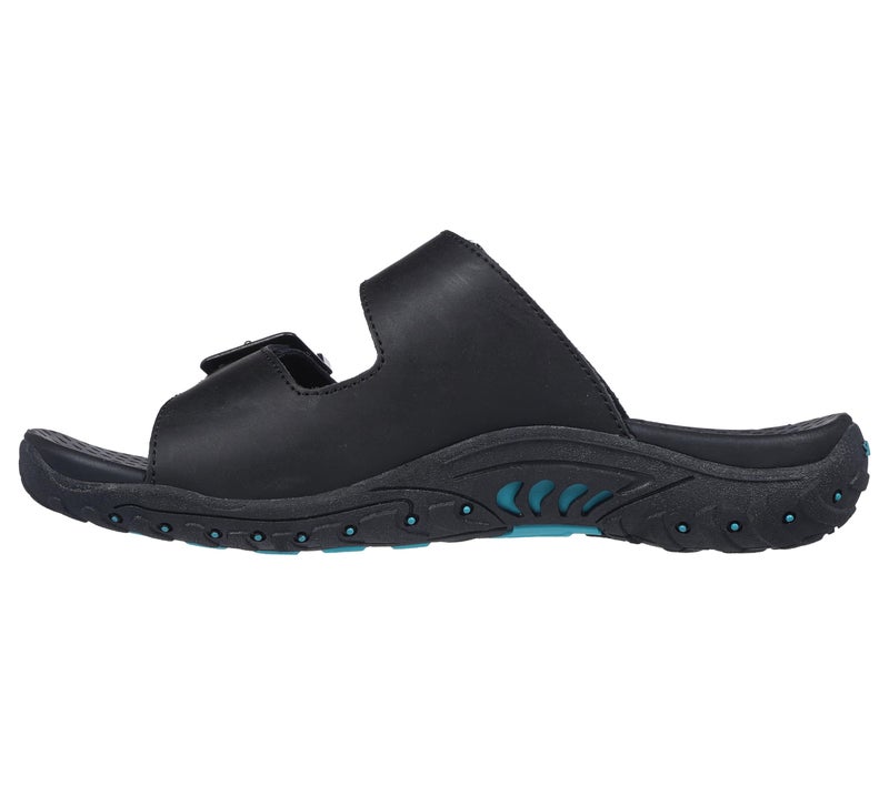 Skechers womens Reggae-jammin' Sandal, Black/Black, 9 US - Image 2