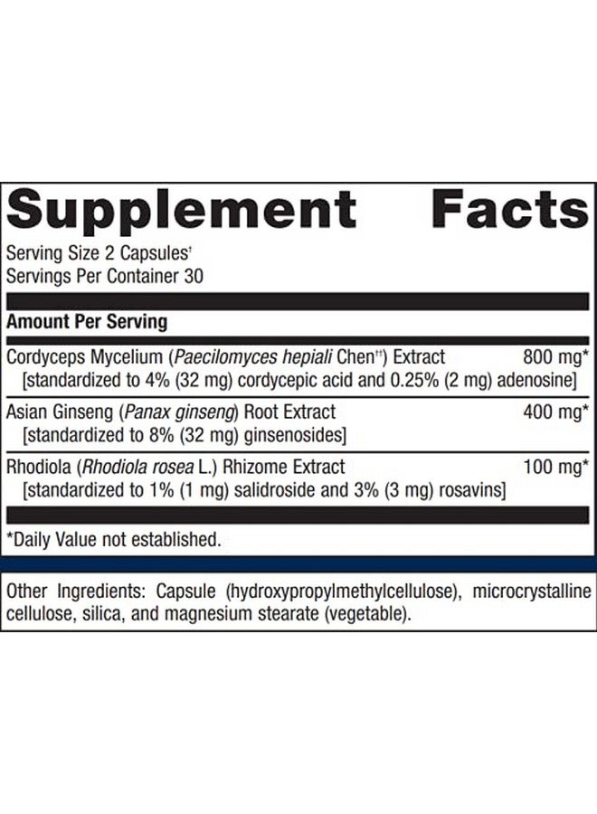 Metagenics Adreset Supplement With Cordyceps Adaptogens And Ginseng To Help Relieve Stress Related Fatigue 30 Servings - Image 3