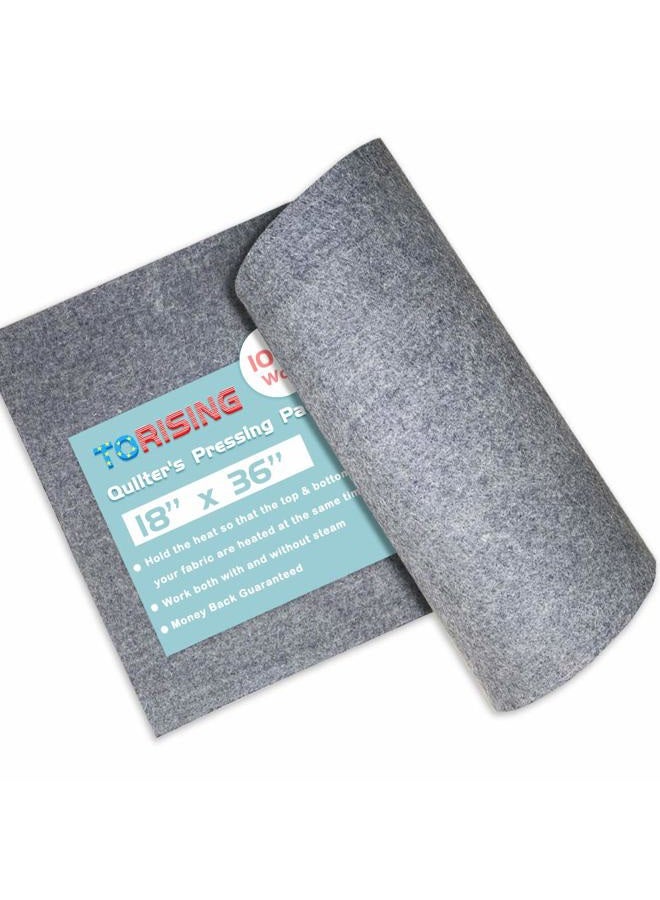 TORISING 100% Wool Monster Pressing mat -18" x 36" Professional Ironing Pad - Image 1