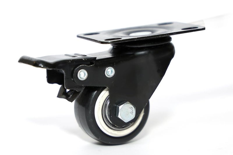 PACIFIC MOVERS 15 Heavy Duty Caster Wheels Soft PU Swivel Caster with 360 Degree 2 with Brakes 2 Without - Image 2