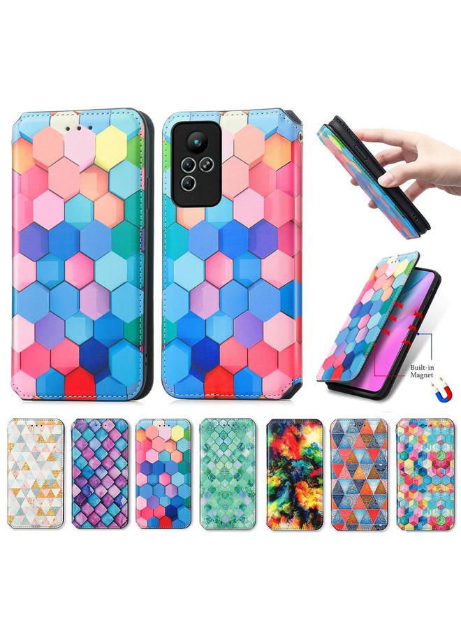 زبون جراب لهاتف Infinix Note 11 CaseNeo جراب هاتف جلدي مغناطيسي ملون - Image 4