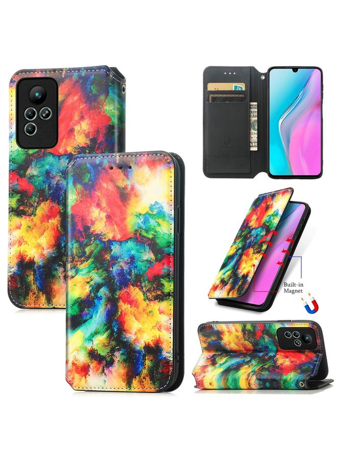 زبون جراب لهاتف Infinix Note 11 CaseNeo جراب هاتف جلدي مغناطيسي ملون - Image 1