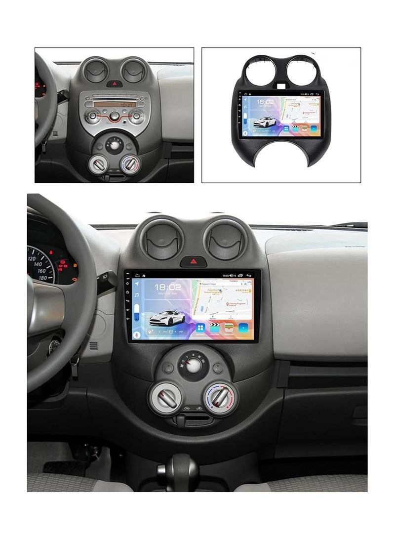 SHEZA STAR ستيريو سيارة أندرويد لسيارة Nissan Sunny/March/Micra 2010-2013 1GB RAM 32GB ROM 9 بوصة MirrorLink WiFi BT، DSP IPS شاشة تعمل باللمس مع كاميرا AHD متضمنة - Image 2