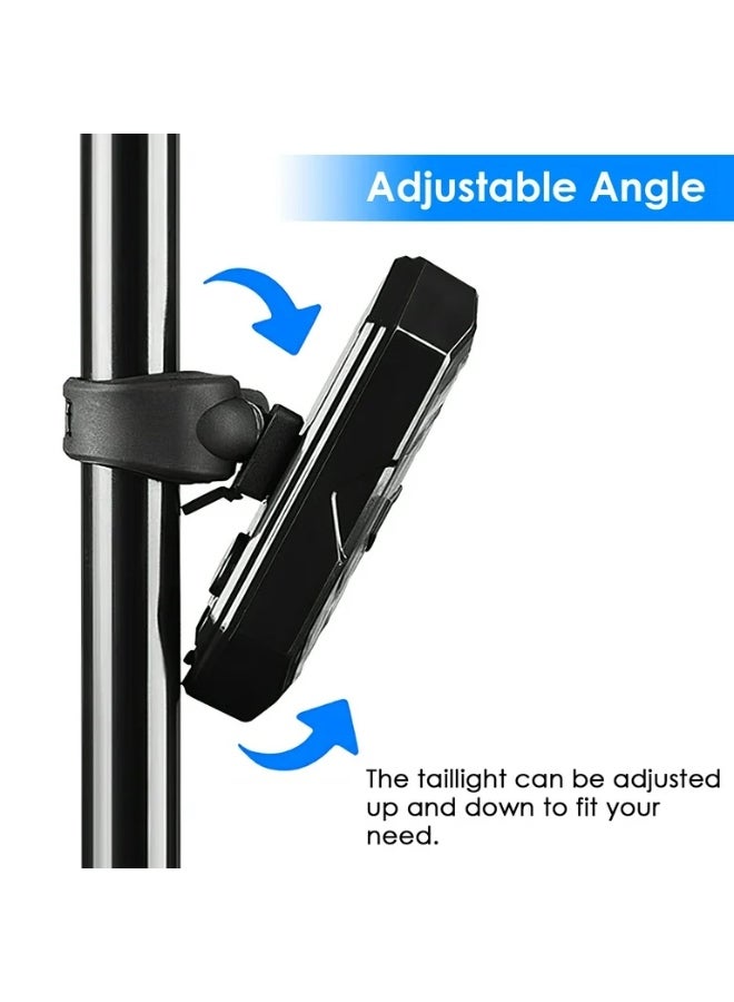 فلاشر خلفي للدراجة مع ريموت كونترول باضاءة ليد قابلة لاعادة الشحن ولتحديد الانعطاف لليسار او اليمين مع خمسة اوضاع للاضاءة - Image 4