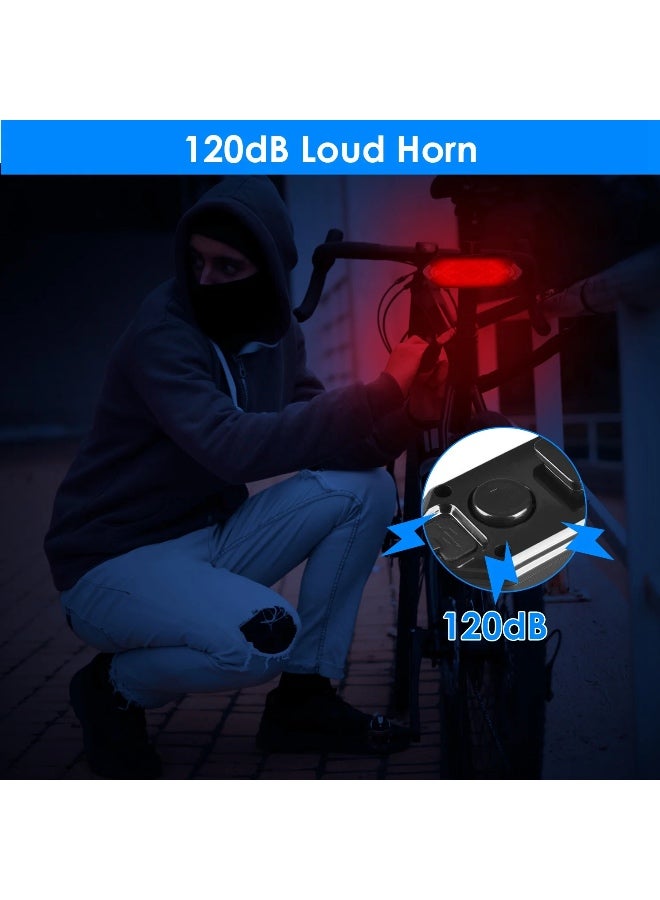 فلاشر خلفي للدراجة مع ريموت كونترول باضاءة ليد قابلة لاعادة الشحن ولتحديد الانعطاف لليسار او اليمين مع خمسة اوضاع للاضاءة - Image 5