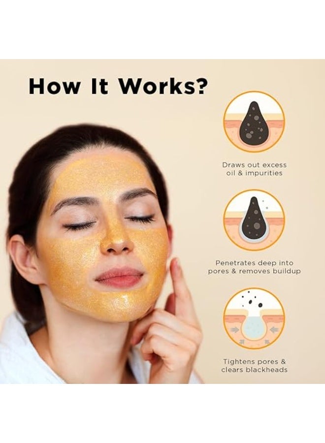 Orgatre 24k Gold Dust Peel Off Mask | Glowing Skin & hydrating, Boosts Collagen and Restoring Skin Radiance | For All Skin Types | For Men & Women | 100ml - Image 2