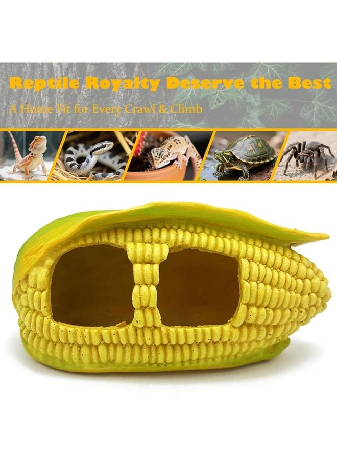 Cactus Color Corn Like Bearded Dragon Hideout Cave Reptile Tank Decoration Easy Clean - Image 3