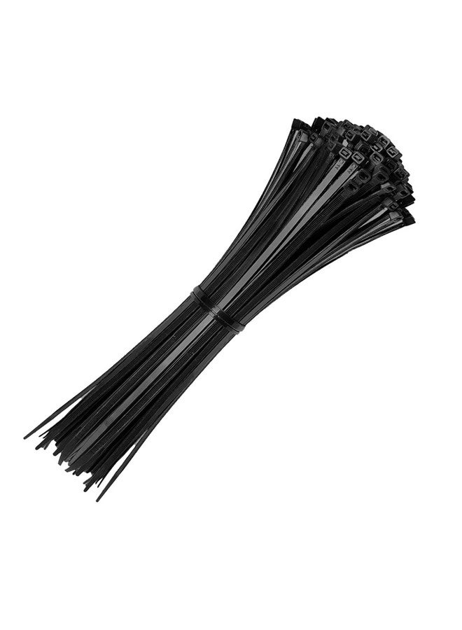 Hian Black Nylon Cable Tie Combo Pack - Assorted Sizes and Lengths Wire Ties Multipack for Cable Management, Organization, and Fastening - Industrial Grade Black Zip Tie Set. - Image 2