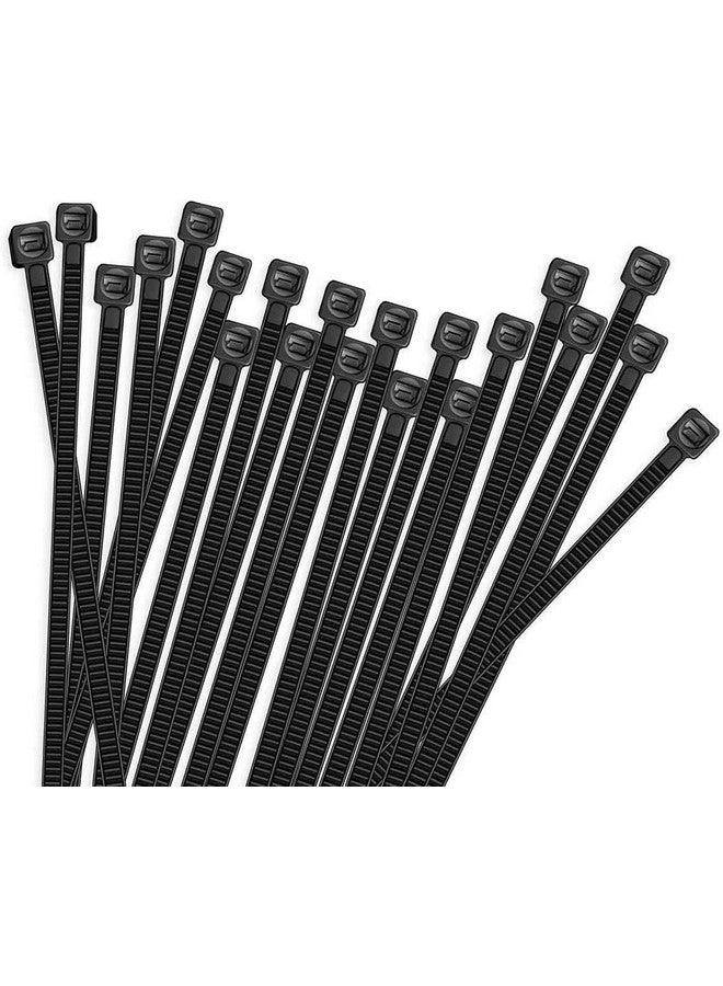 Hian Black Nylon Cable Tie Combo Pack - Assorted Sizes and Lengths Wire Ties Multipack for Cable Management, Organization, and Fastening - Industrial Grade Black Zip Tie Set. - Image 5