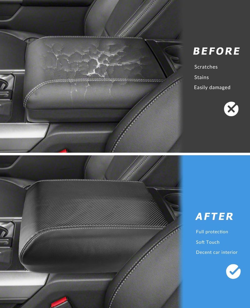 INTGET Car Center Console Armrest Cover for Ford F150 - Image 3
