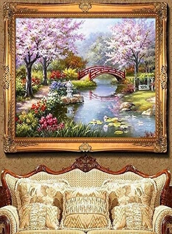 Anugrah مجموعة أنوجراه للرسم الماسي خماسي الأبعاد بالأرقام، تطريز كامل بأحجار الراين، غرز متقاطعة، صور فنية وحرفية لتزيين جدران المنزل - Image 2